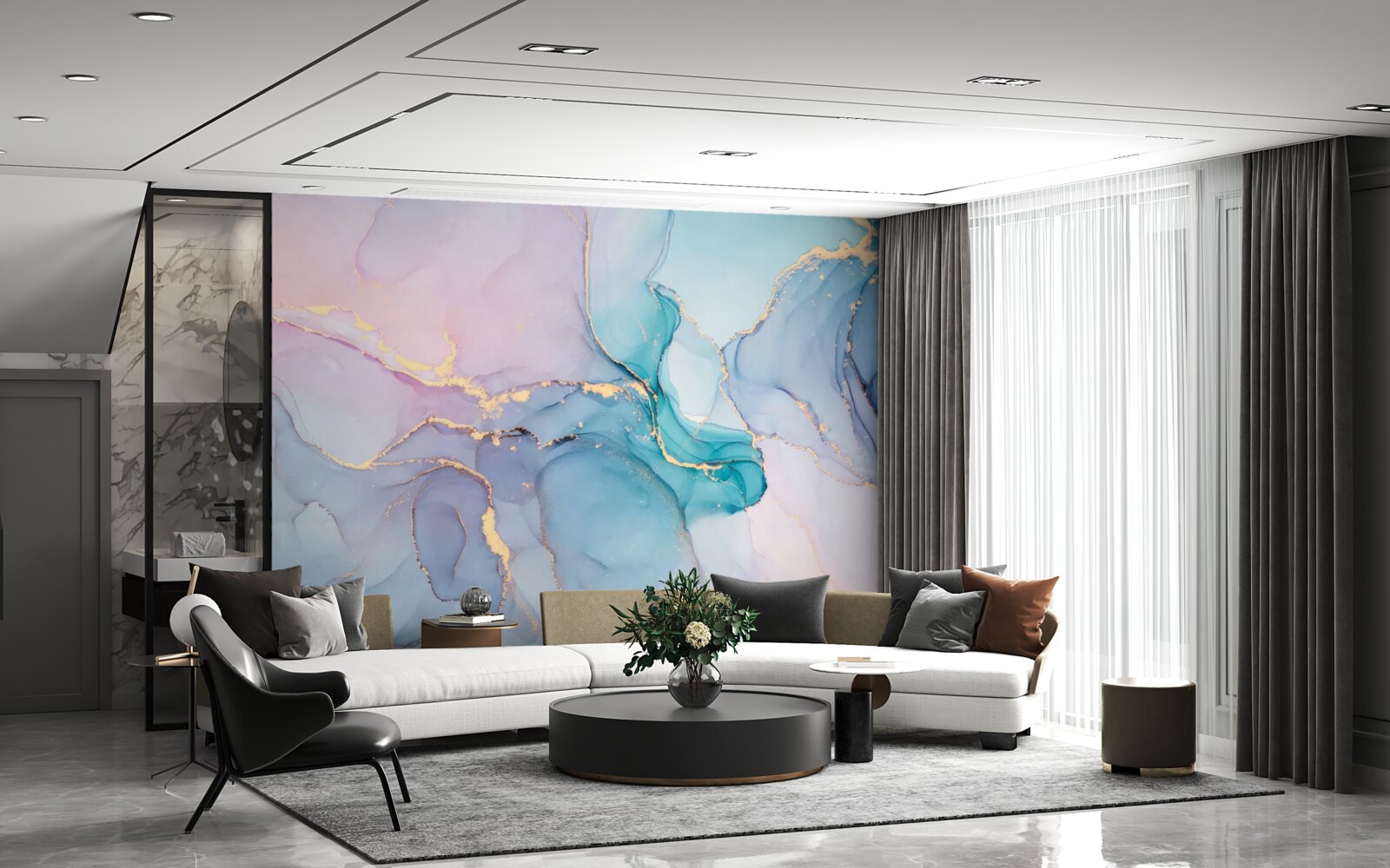 Fototapeta mramorové pozadie v pastelových farbách