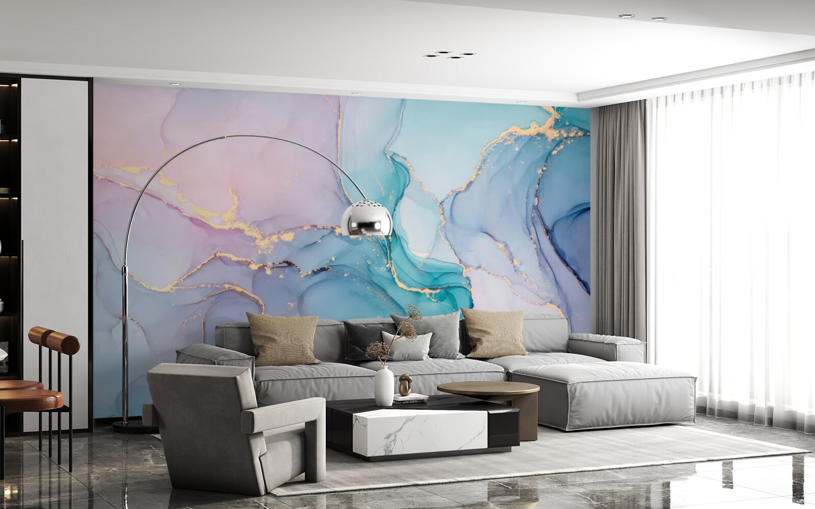 Fototapeta mramorové pozadie v pastelových farbách