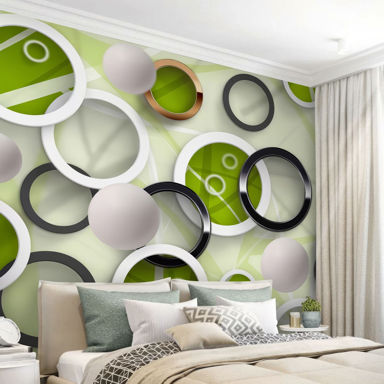 Fototapeta kolesá v rôznych farbách a veľkostiach