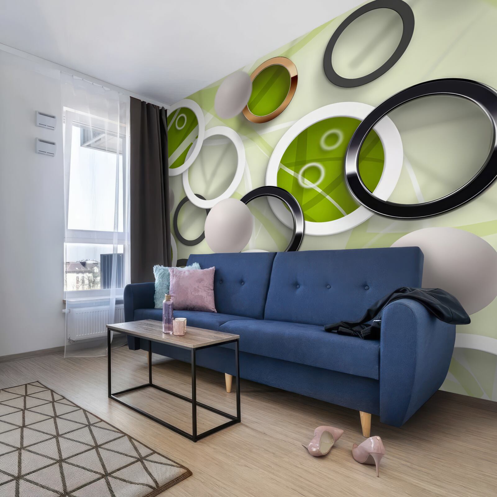 Fototapeta kolesá v rôznych farbách a veľkostiach