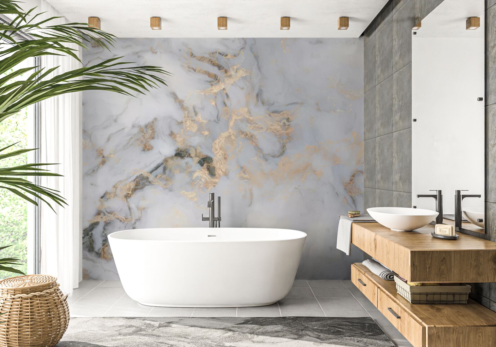 Fototapeta pozadie pripomínajúce svetlý mramor