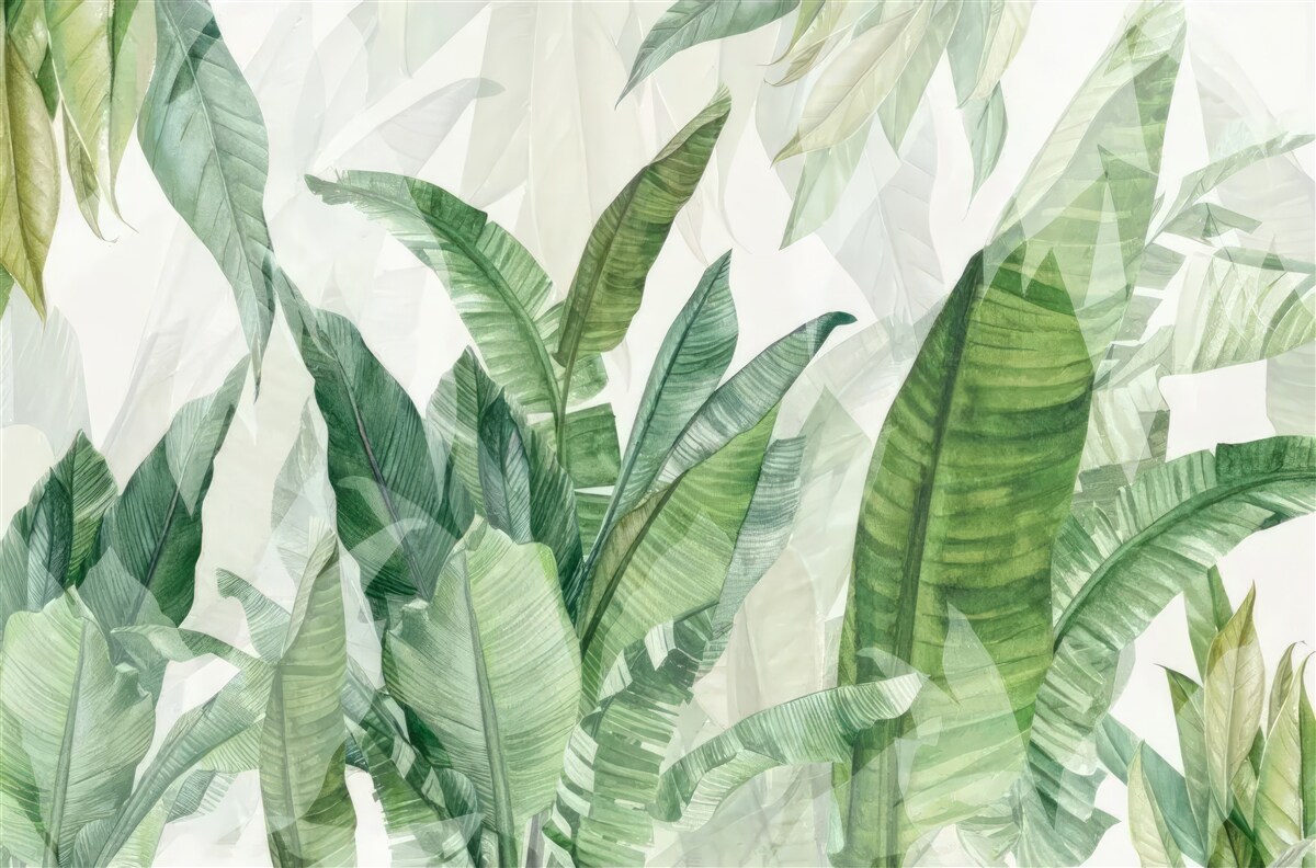 Fototapeta tropické zelené listy