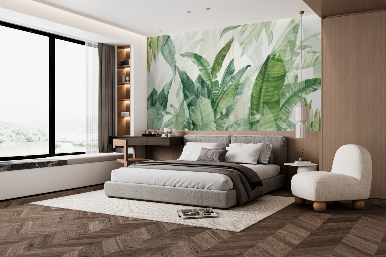 Fototapeta tropické zelené listy