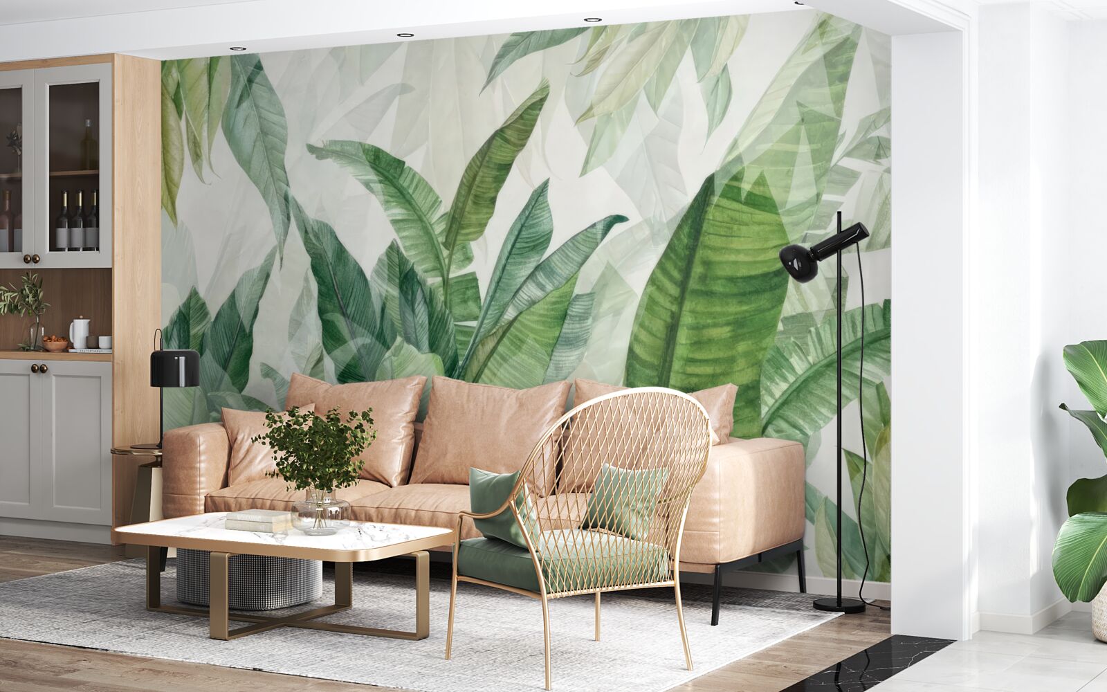 Fototapeta tropické zelené listy