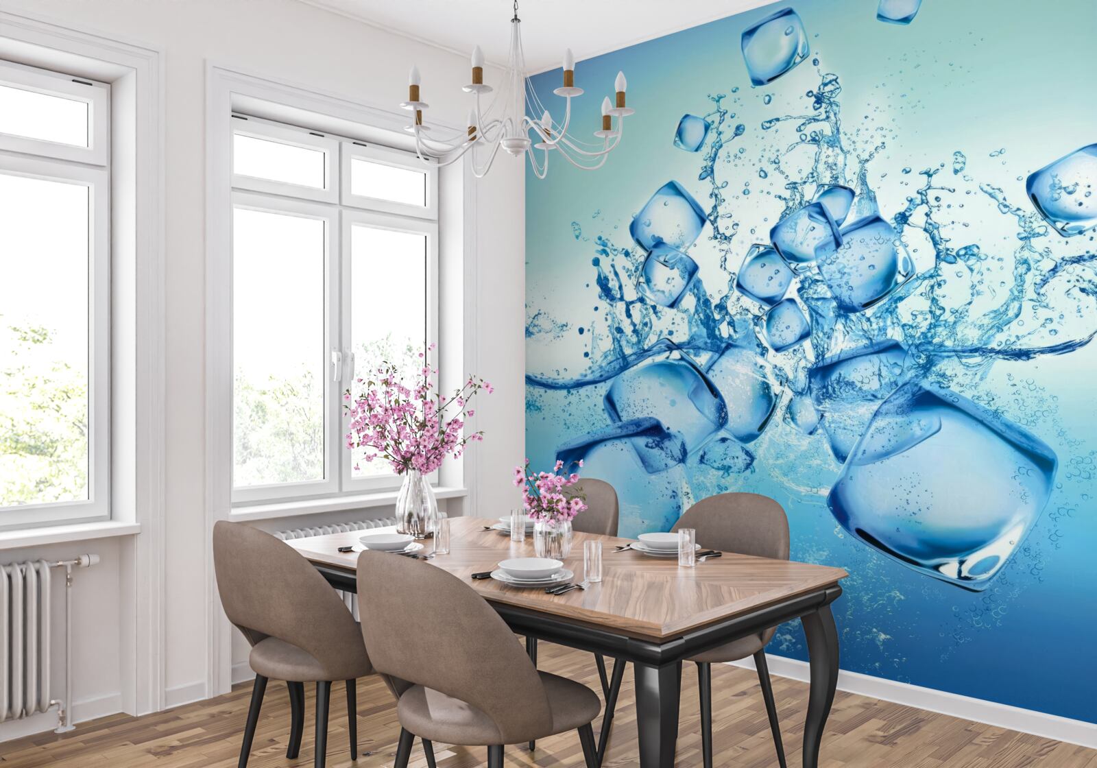 Fototapeta tekuté kocky ľadu