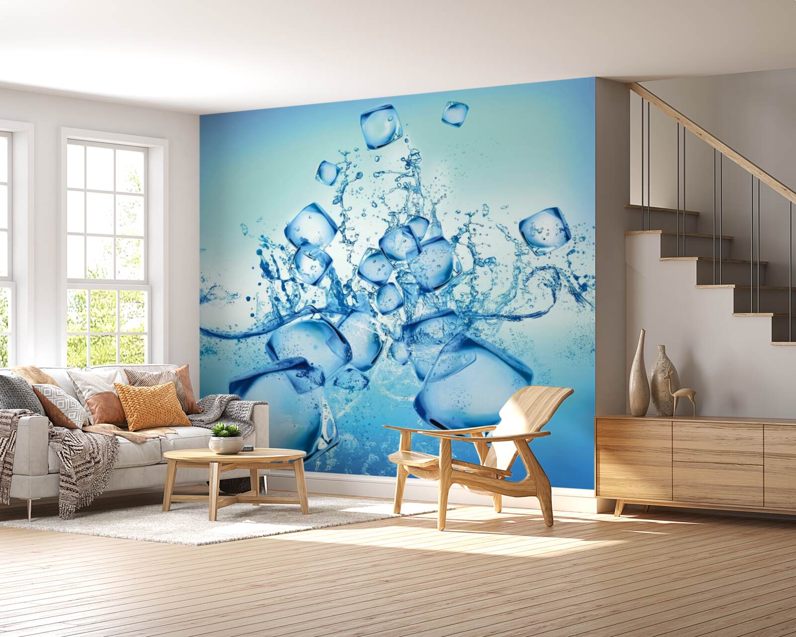 Fototapeta tekuté kocky ľadu