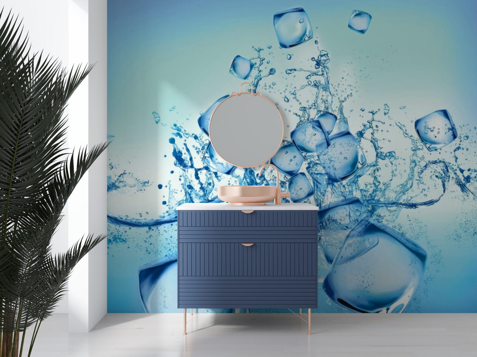 Fototapeta tekuté kocky ľadu