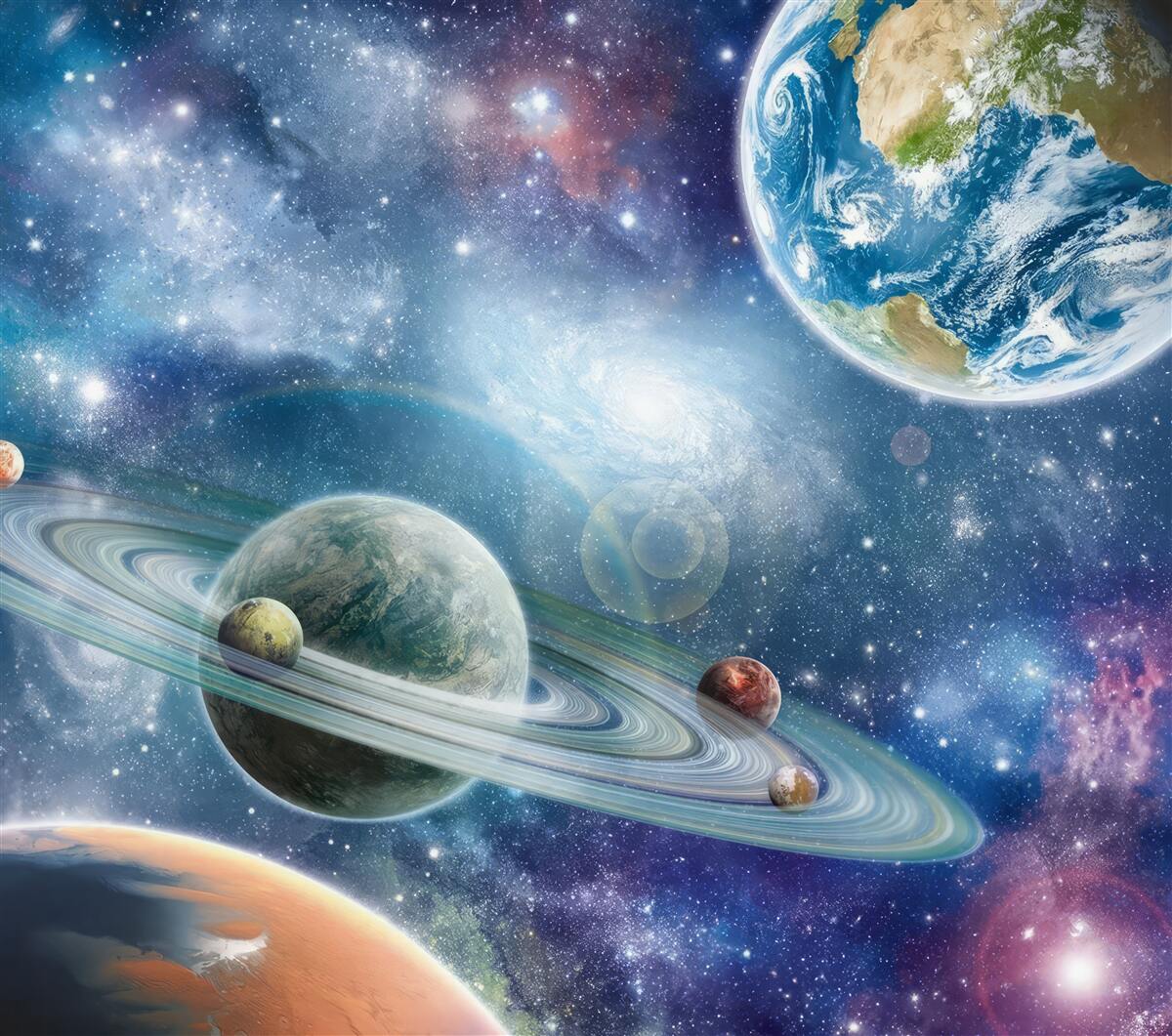 Fototapeta nebeských telies vo vesmíre