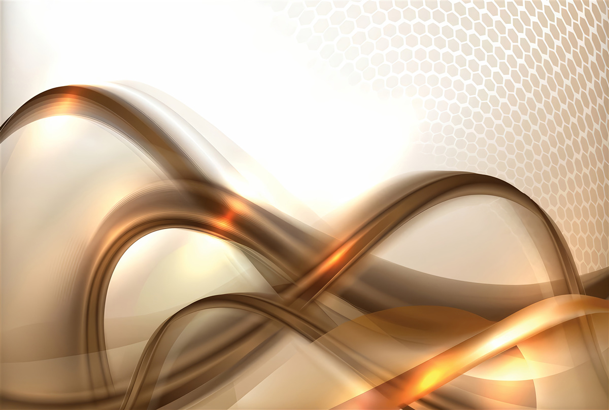 Fototapeta čiary sú zakrivené ako zlato