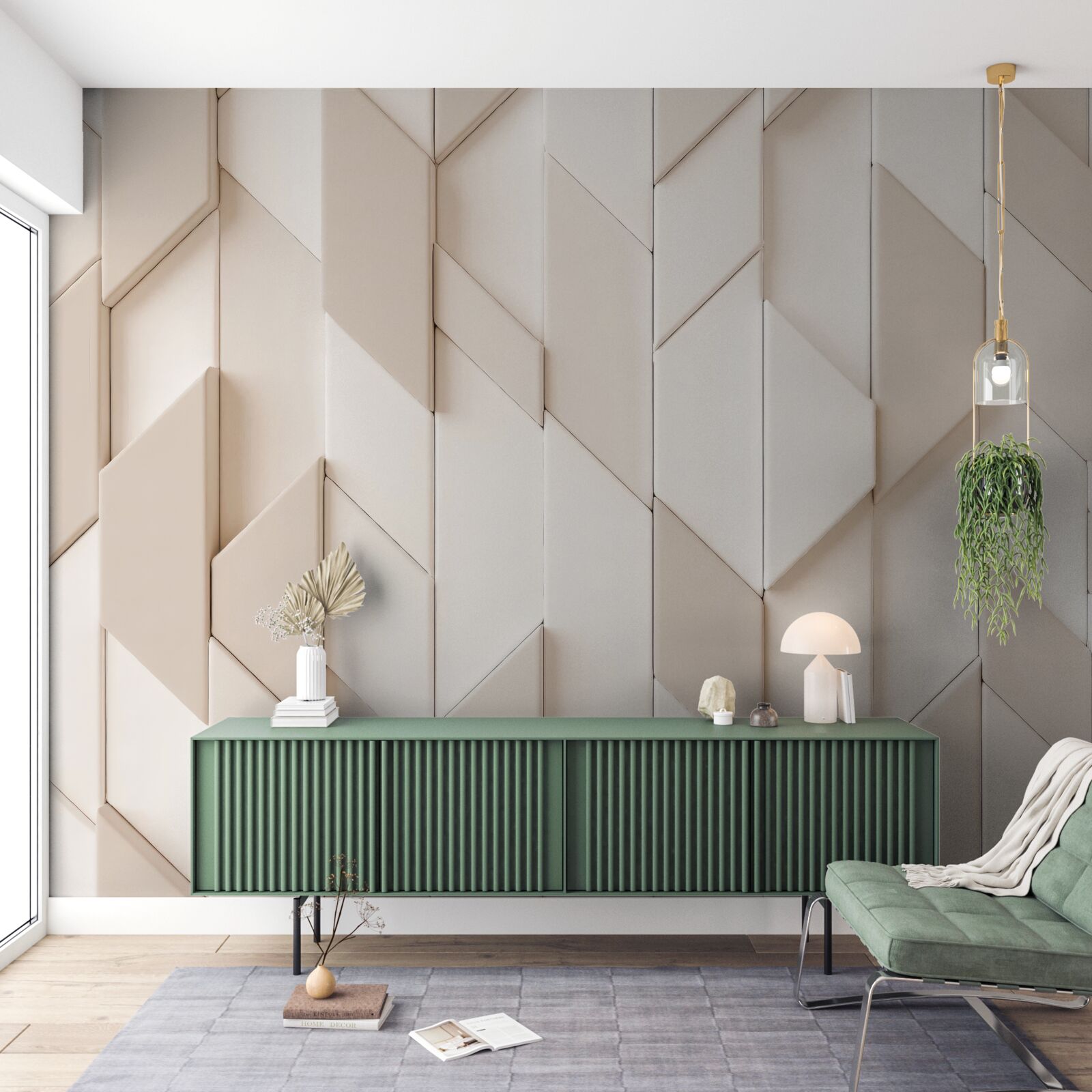 Fototapeta trojrozmerné tvary so štyrmi tvárami