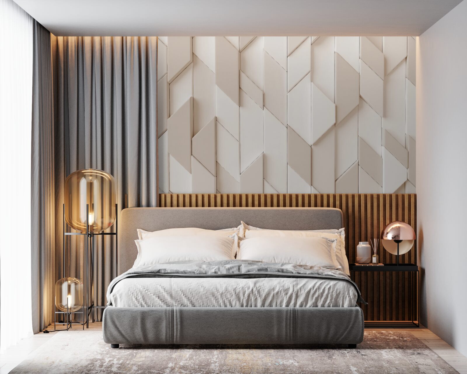 Fototapeta trojrozmerné tvary so štyrmi tvárami