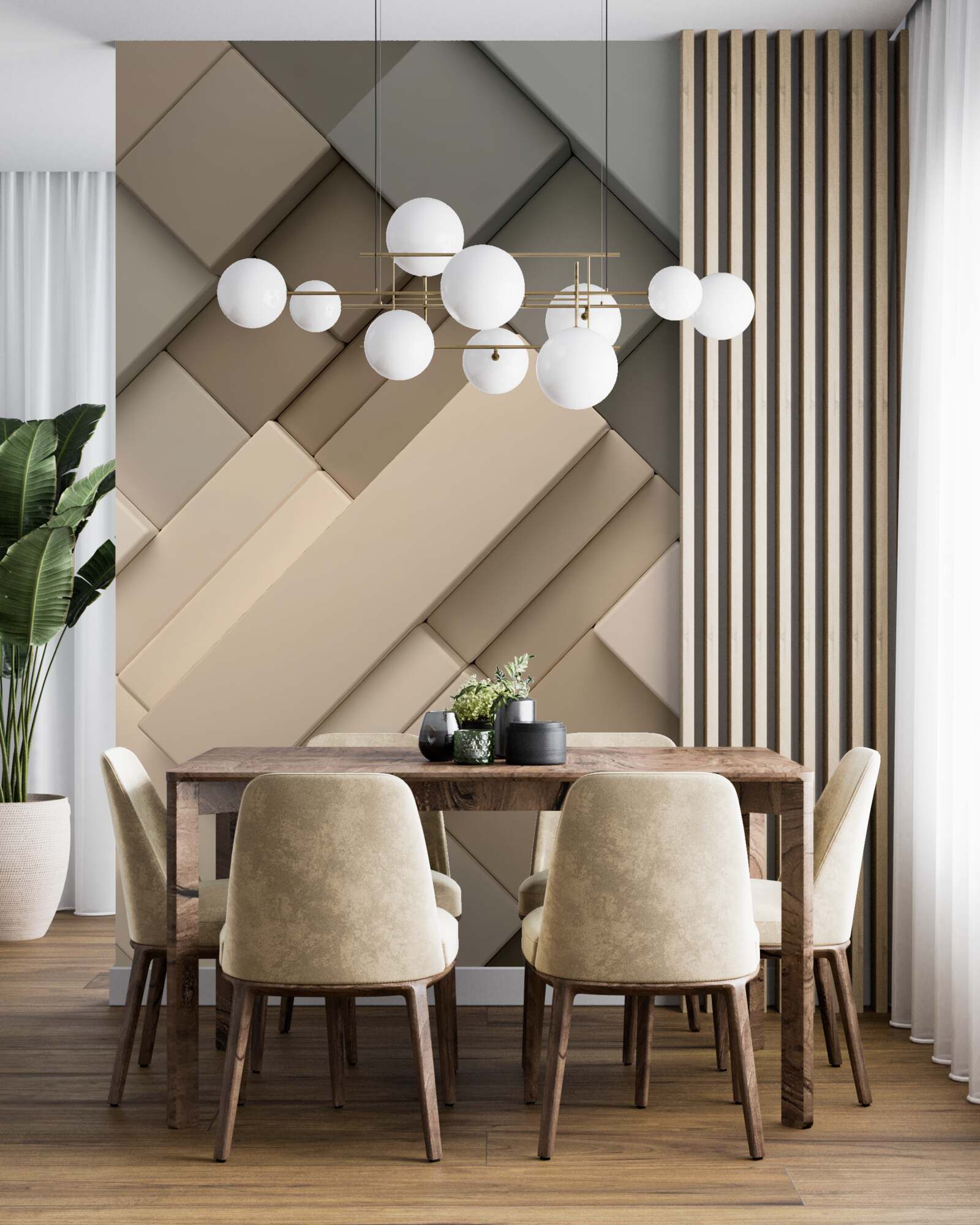 Fototapeta ľahké geometrické tvary s objemom