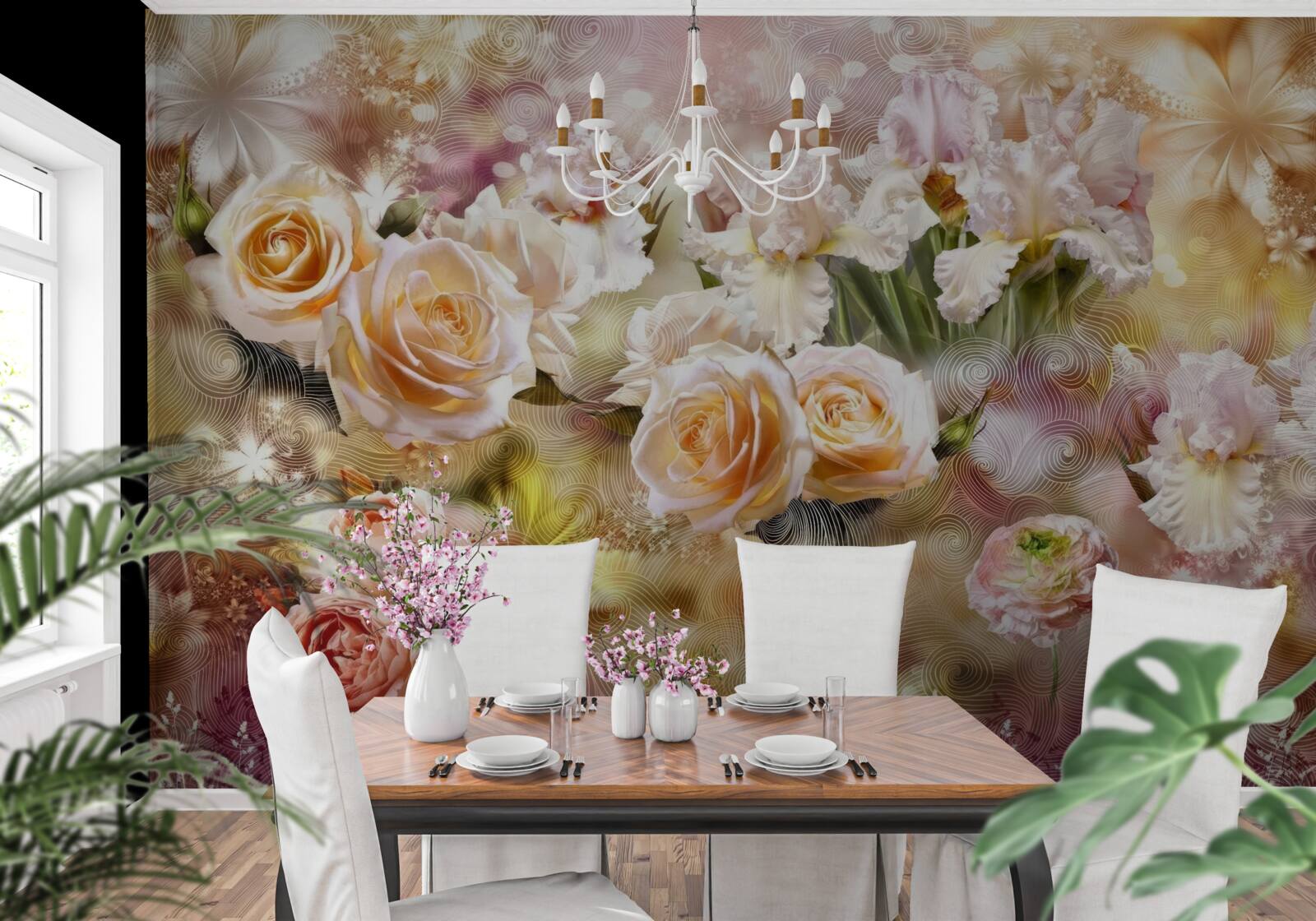 Fototapeta krémové ruže