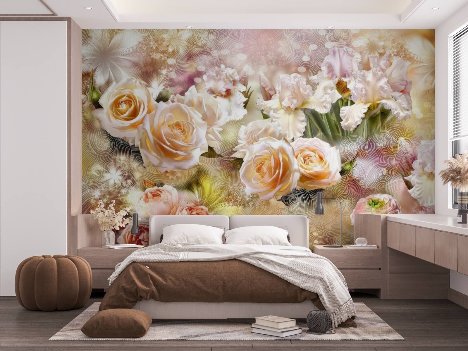 Fototapeta krémové ruže