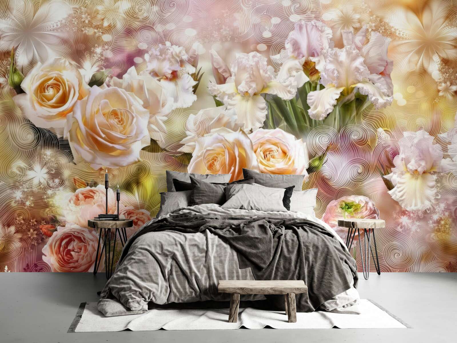 Fototapeta krémové ruže