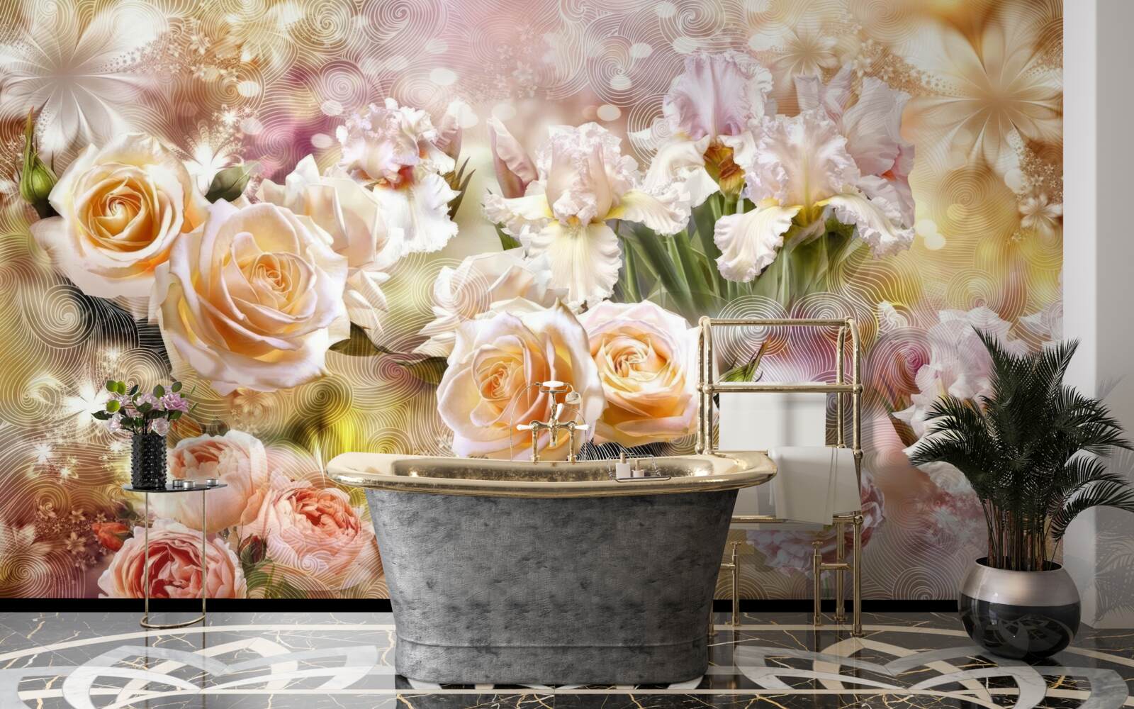 Fototapeta krémové ruže