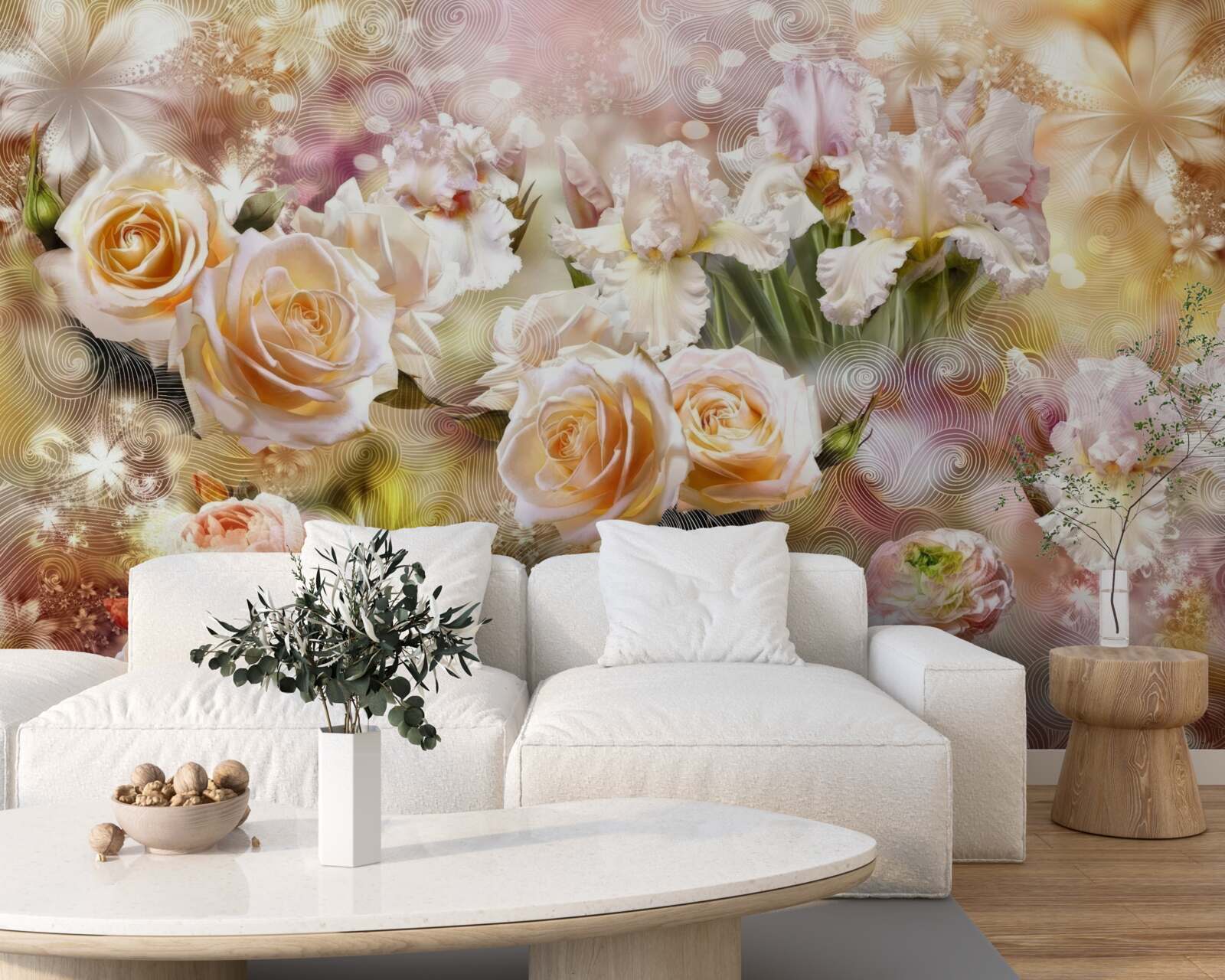 Fototapeta krémové ruže