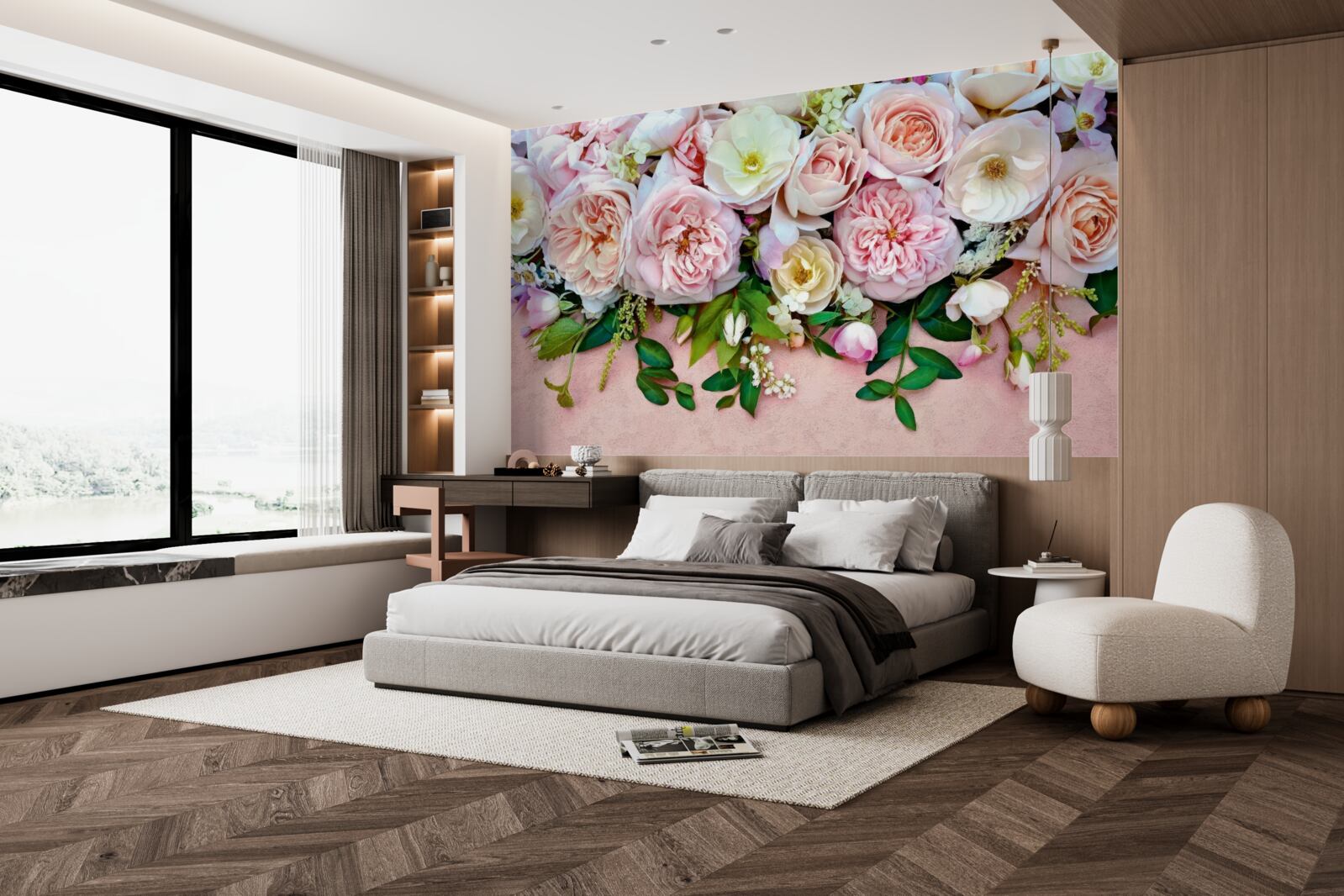 Fototapeta ľahké a jemné ruže