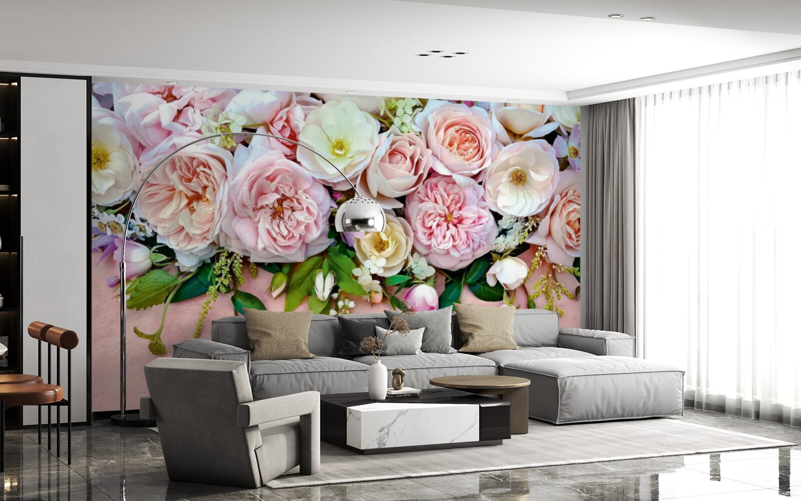 Fototapeta ľahké a jemné ruže