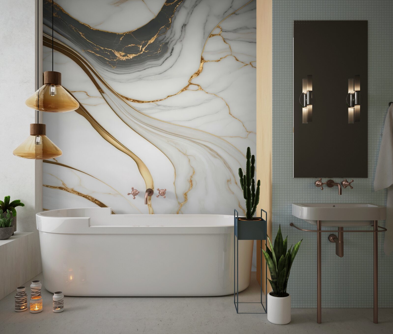 Fototapeta šedý mramor so zlatými odtieňmi