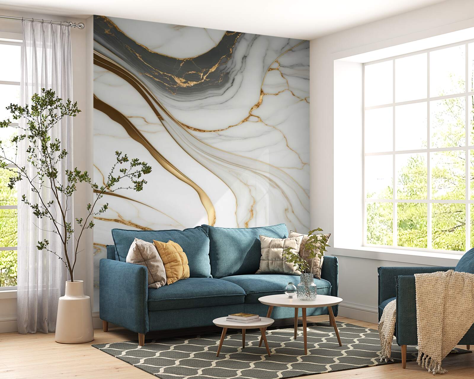 Fototapeta šedý mramor so zlatými odtieňmi