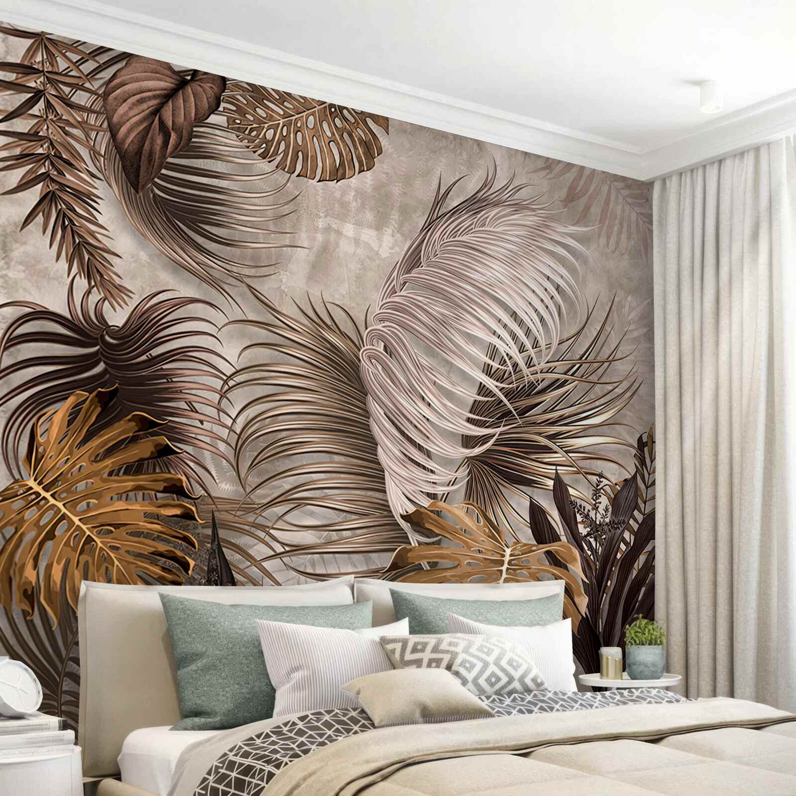 Fototapeta veľké zlaté listy