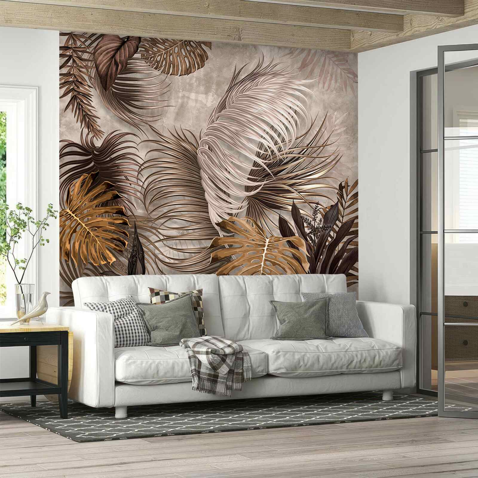 Fototapeta veľké zlaté listy