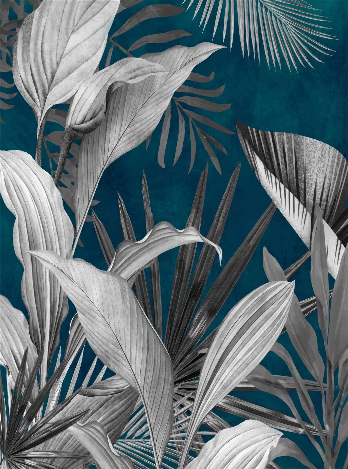 Fototapeta pozadie s rôznymi jasnými listami