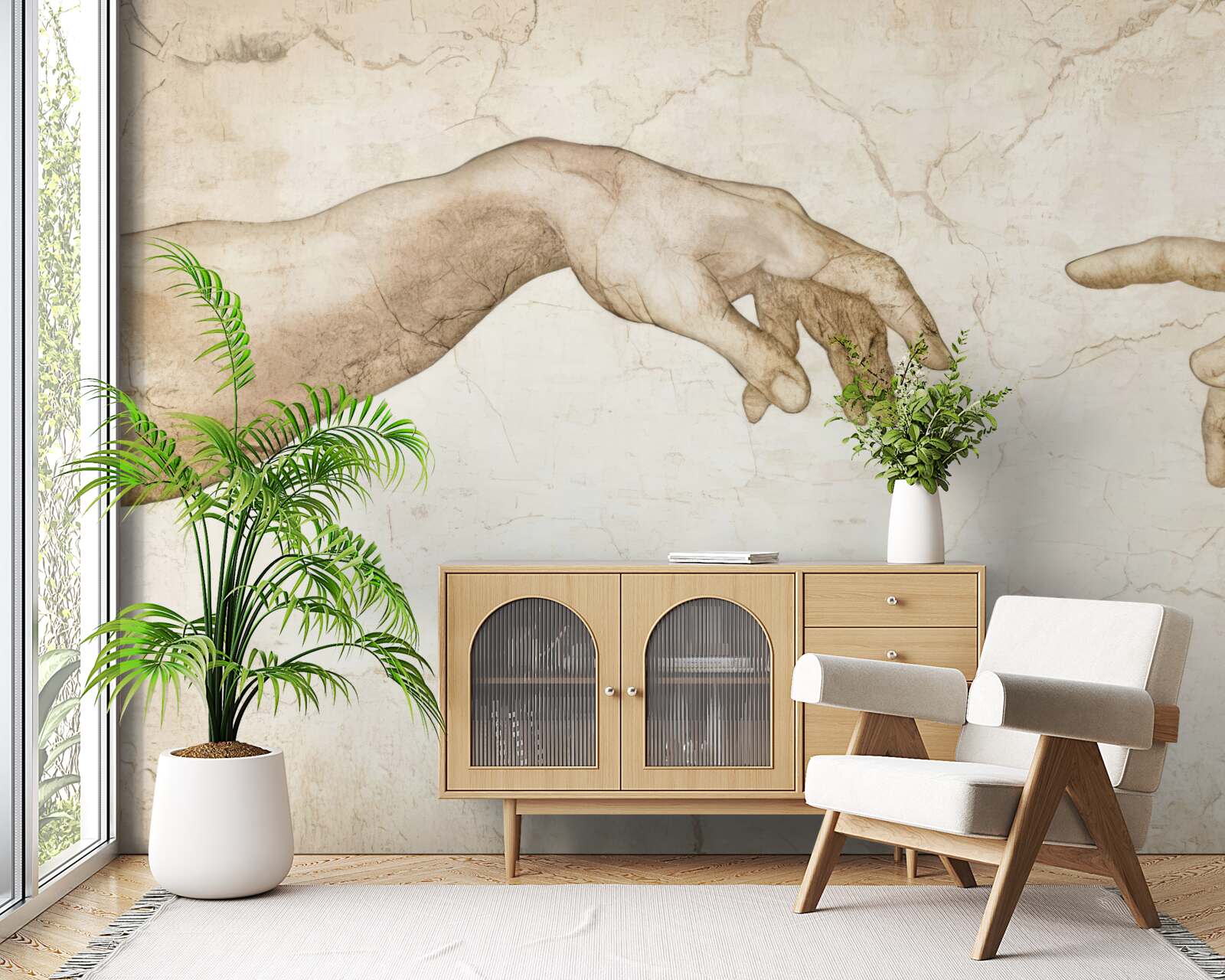 Fototapeta dve ruky natiahnuté k sebe