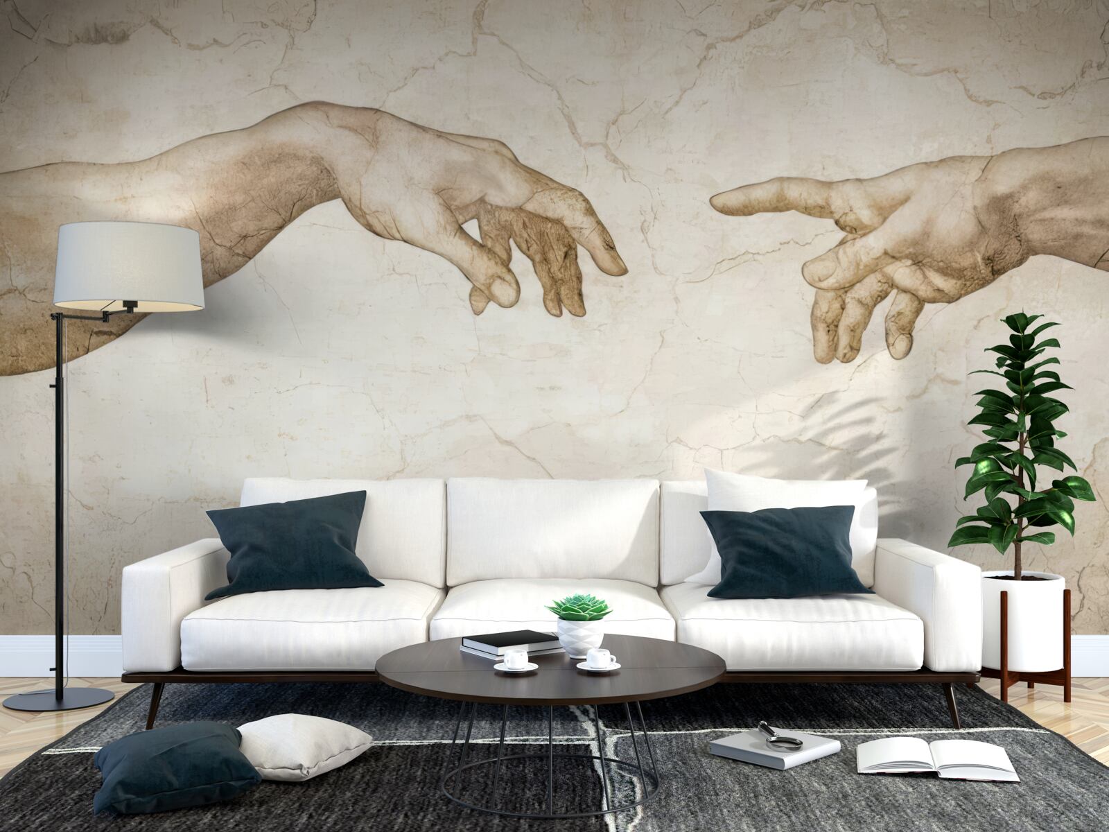 Fototapeta dve ruky natiahnuté k sebe