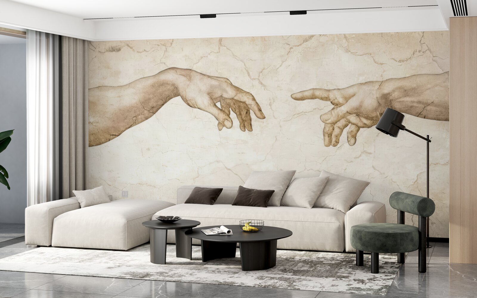 Fototapeta dve ruky natiahnuté k sebe