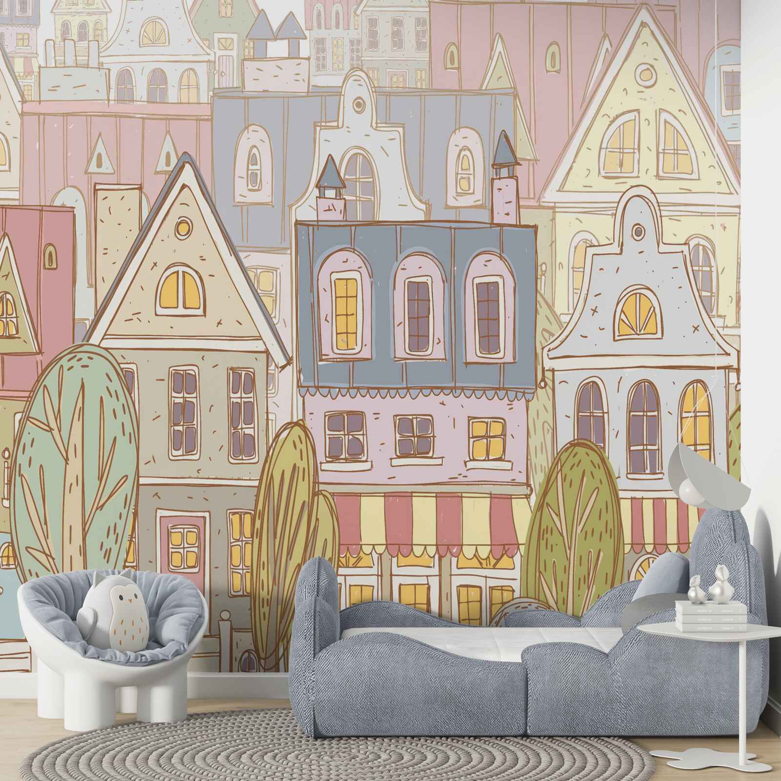 Fototapeta domy rôznych typov