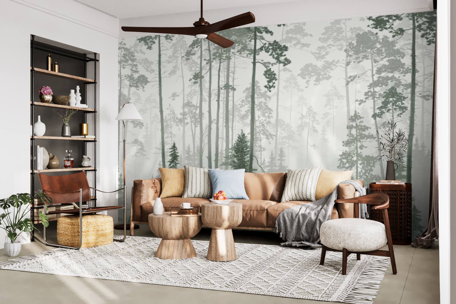 Fototapeta medvede v zadymenom lese