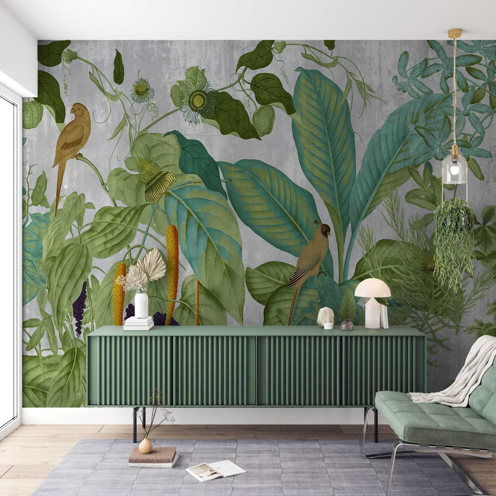 Fototapeta Medzi zelenými listami sú papagáje