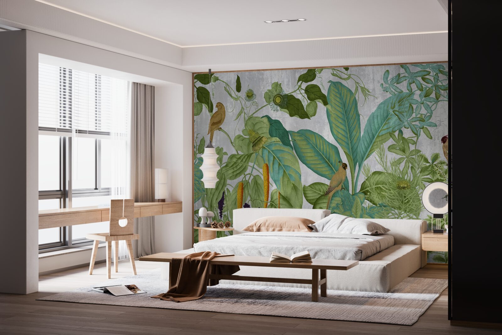 Fototapeta Medzi zelenými listami sú papagáje