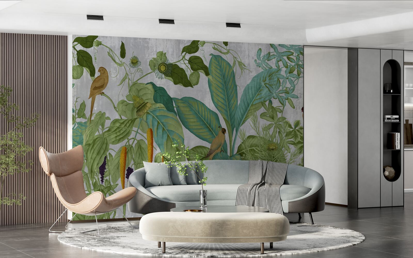 Fototapeta Medzi zelenými listami sú papagáje