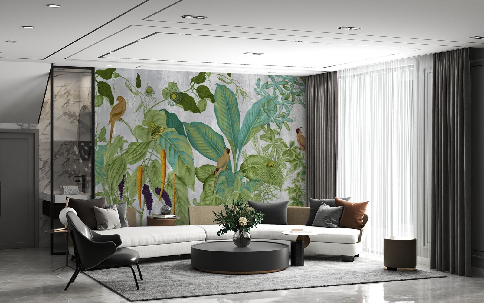 Fototapeta Medzi zelenými listami sú papagáje