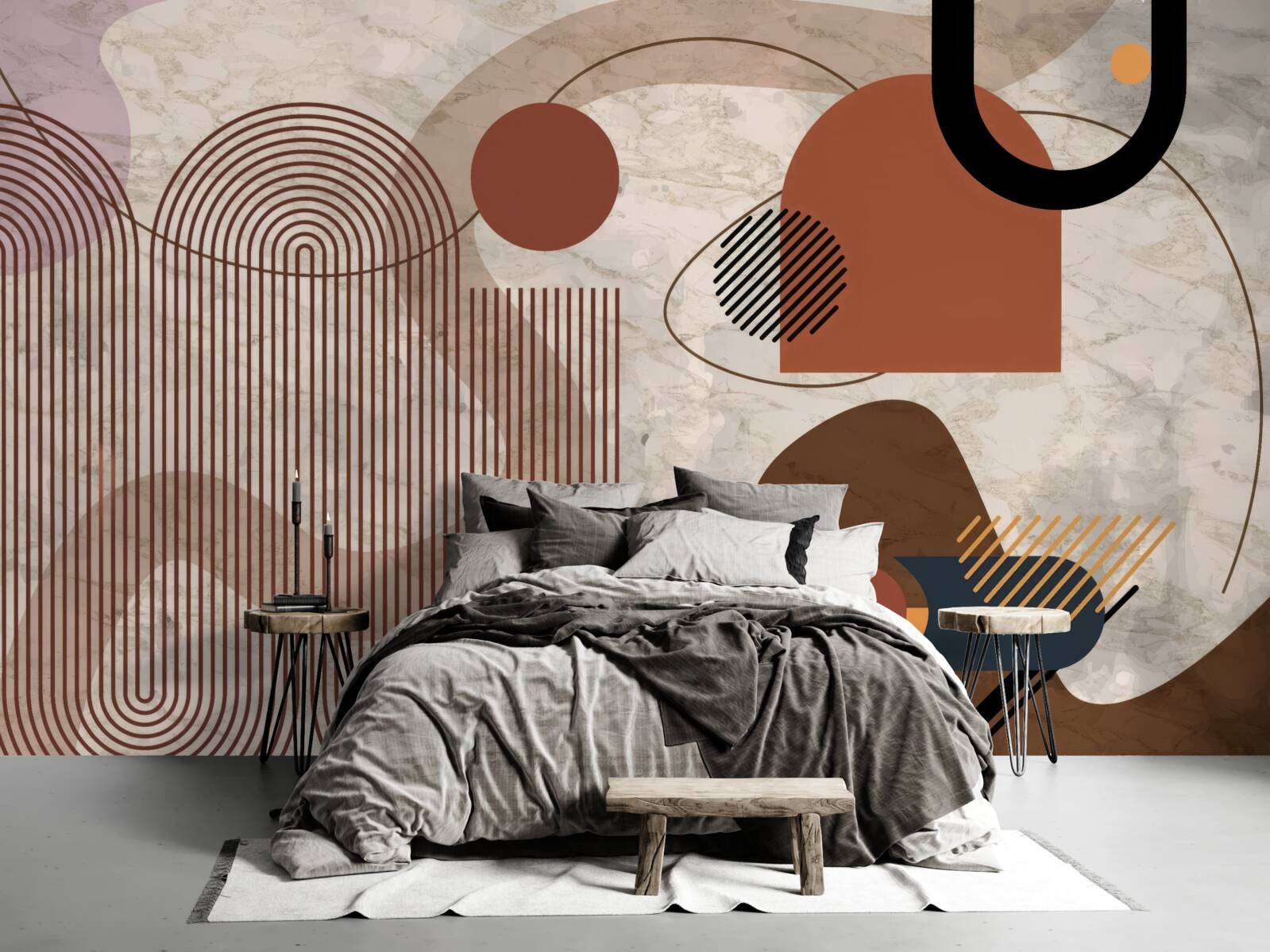 Fototapeta tmavé farby v abstraktnom štýle