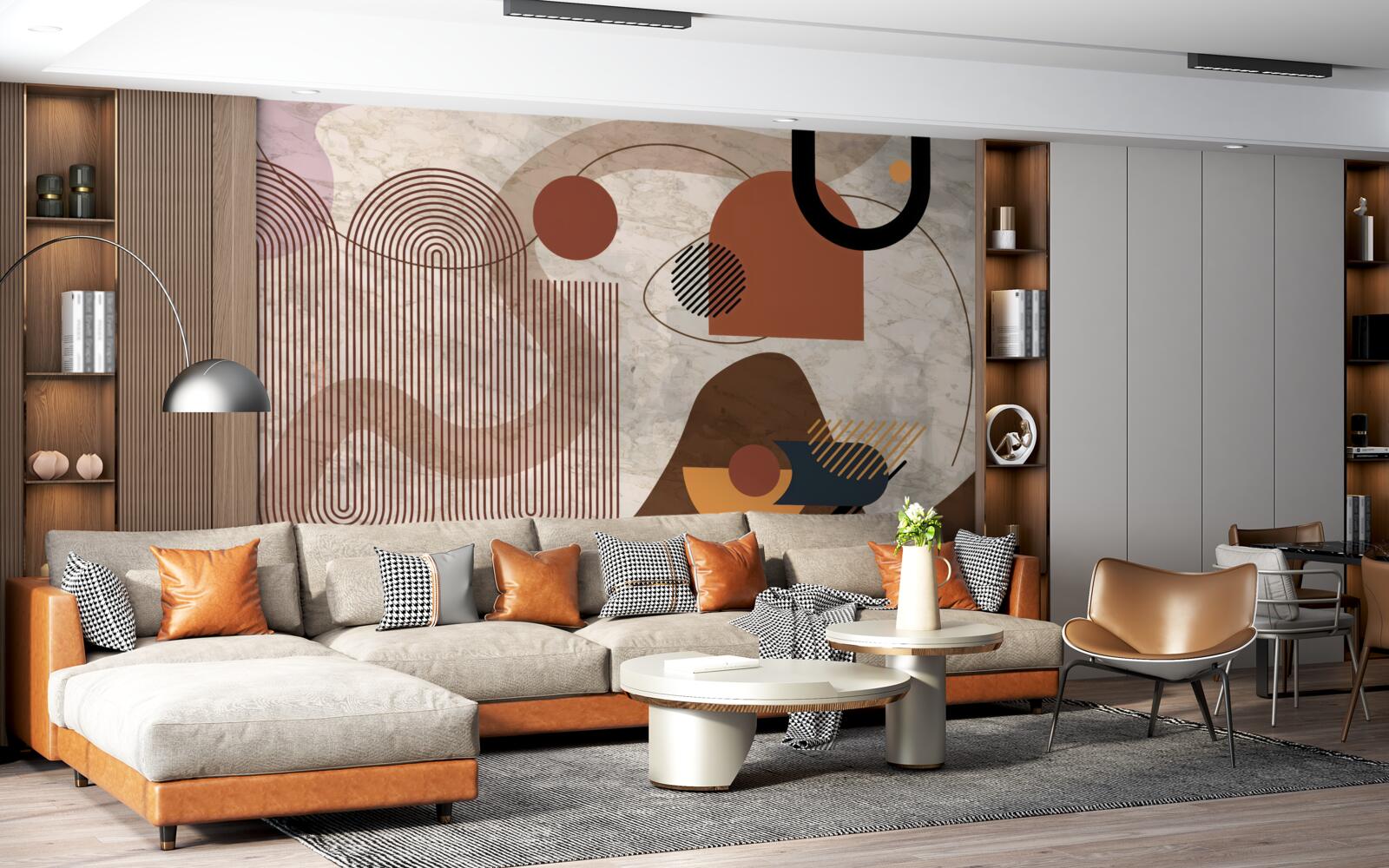 Fototapeta tmavé farby v abstraktnom štýle