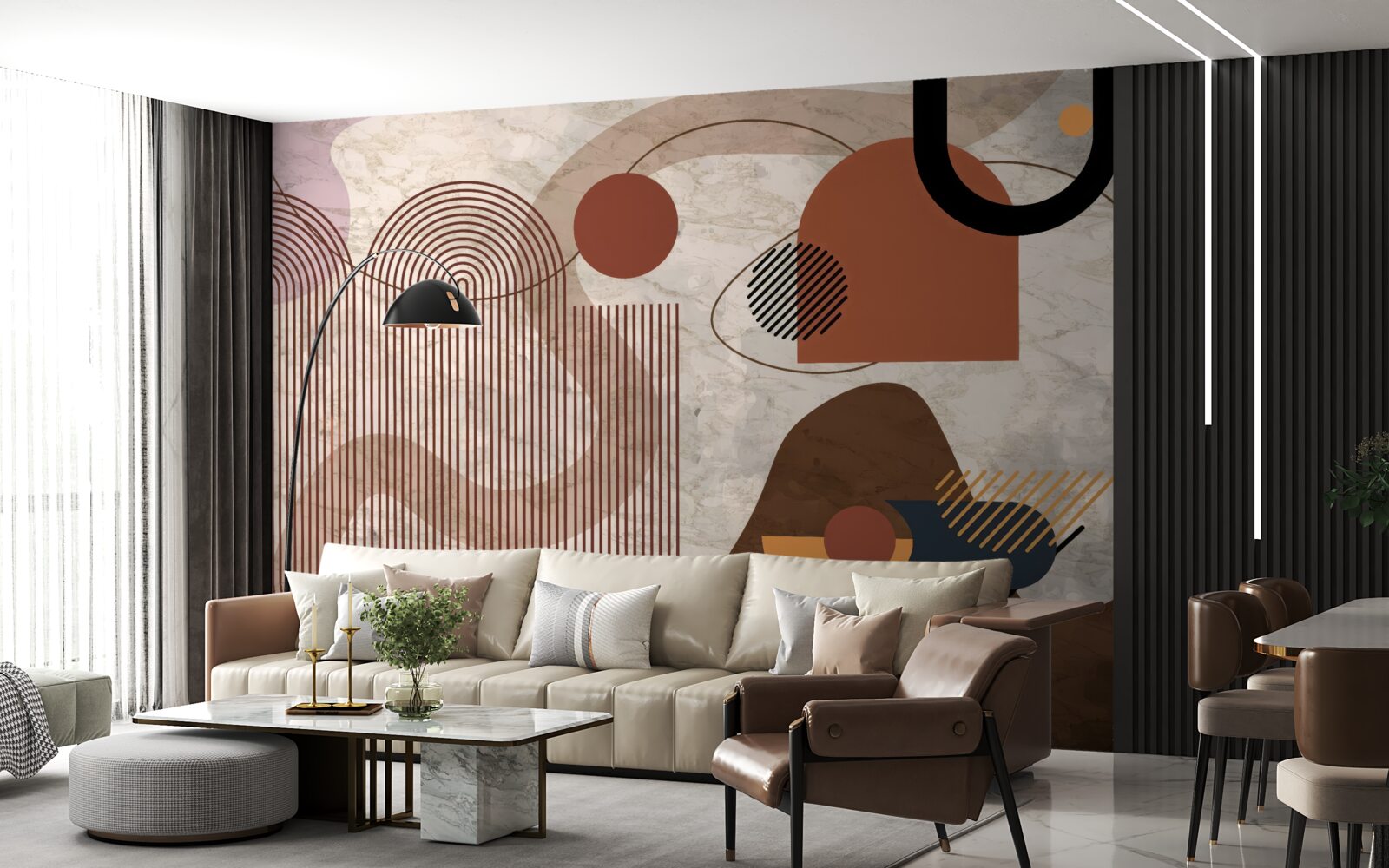 Fototapeta tmavé farby v abstraktnom štýle