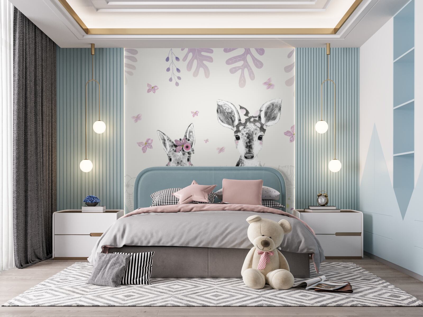 Fototapeta svetlé pozadie s obrázkami zvierat