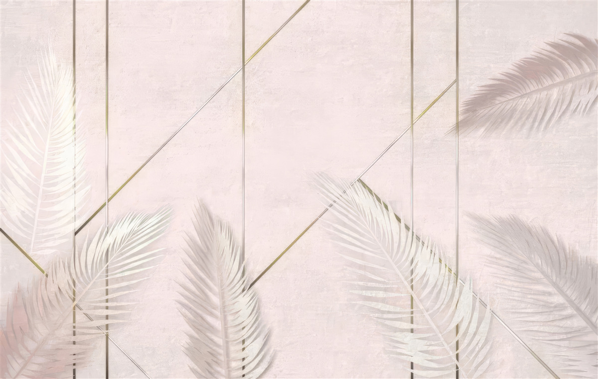 Fototapeta svetlé pozadie s listami