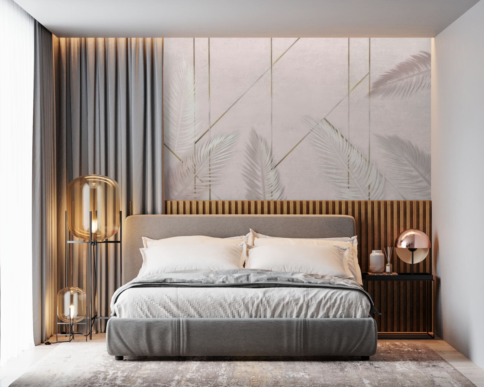 Fototapeta svetlé pozadie s listami