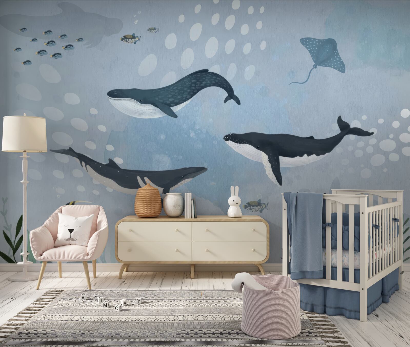 Fototapeta podmorské kráľovstvo veľrýb