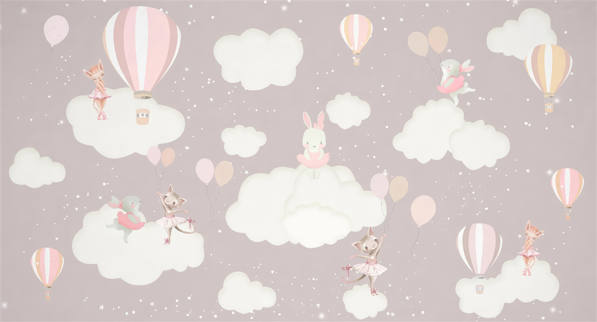 Fototapeta oblaky sa stali ihriskom pre zvieratá