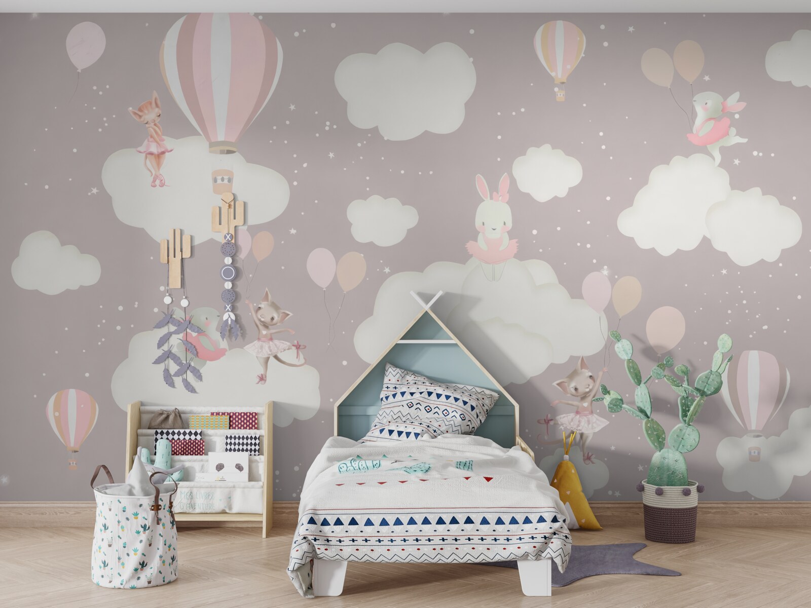 Fototapeta oblaky sa stali ihriskom pre zvieratá