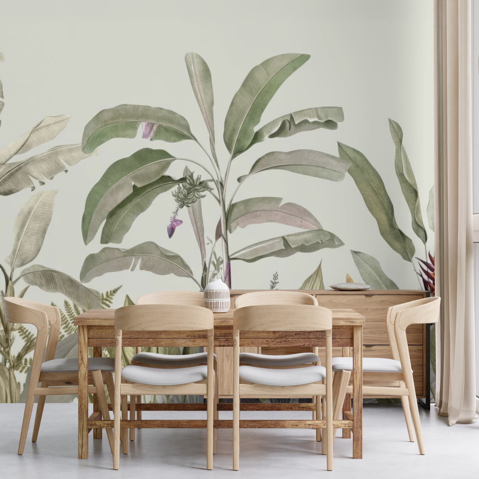 Fototapeta riedko tvarované rastliny a listy