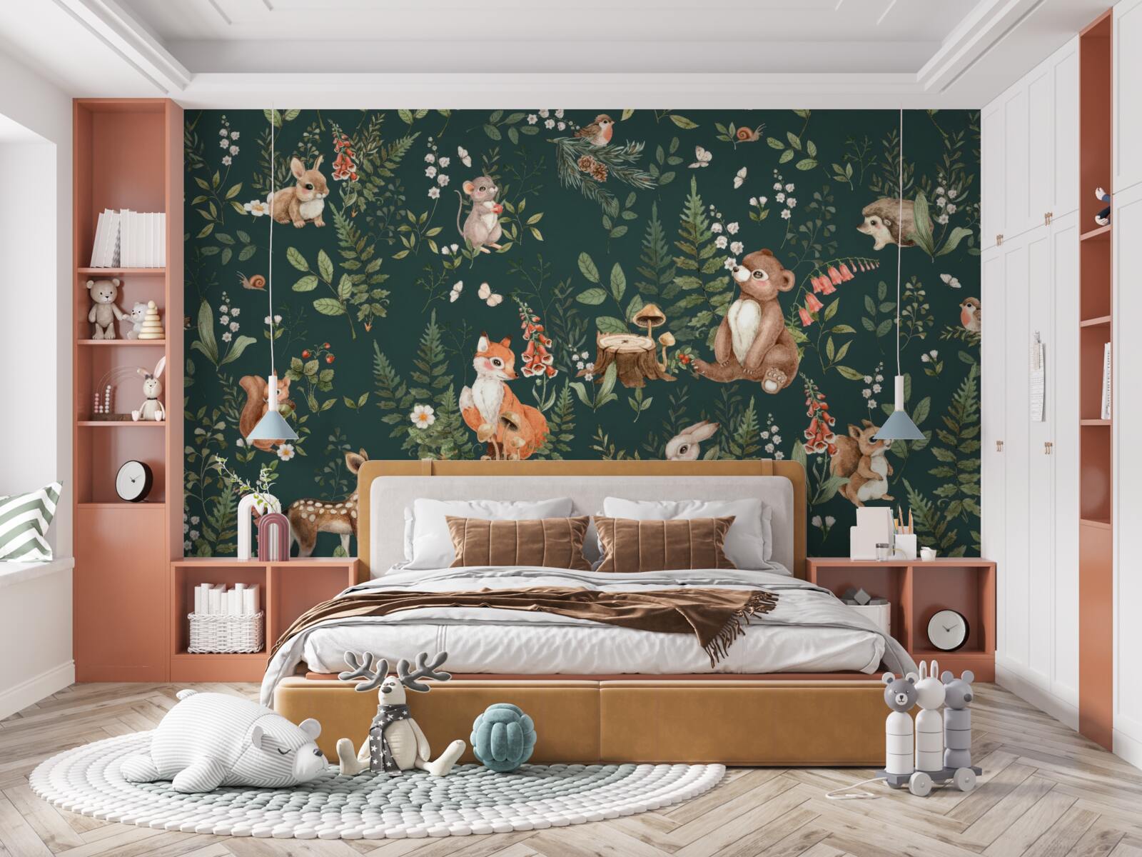 Fototapeta Medzi zelenými listami sú rôzne zvieratá