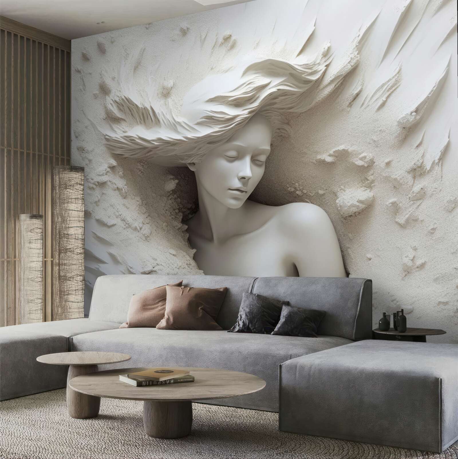 Fototapeta mladá dáma s voľne padajúcimi kučerami