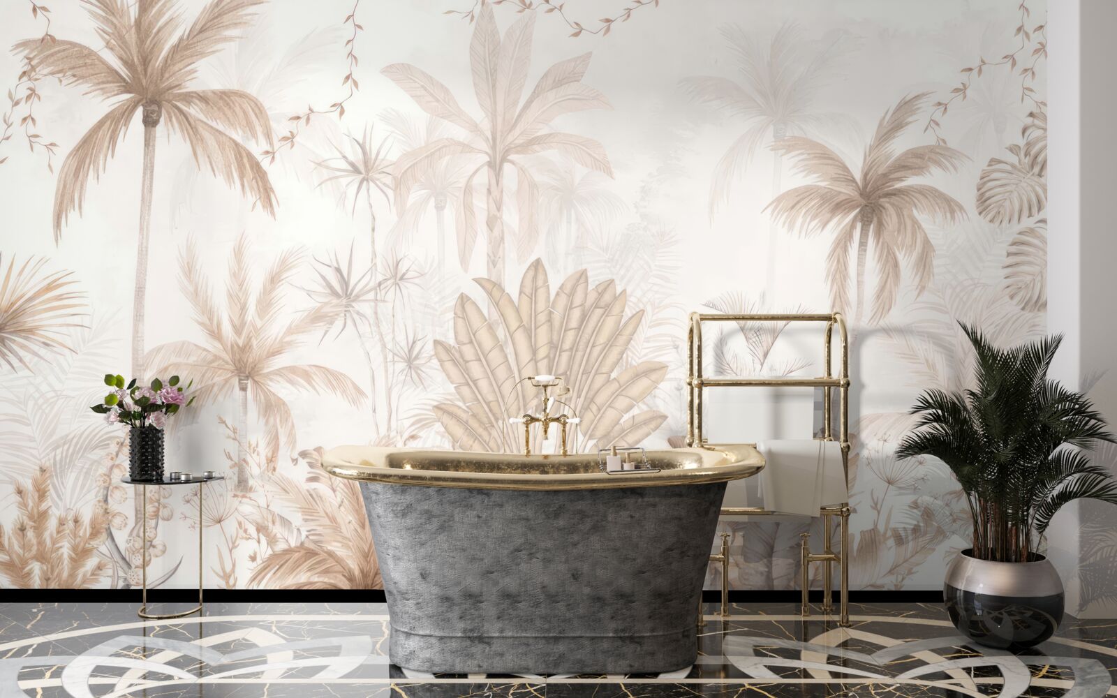 Fototapeta rastliny v odtieňoch hnedej